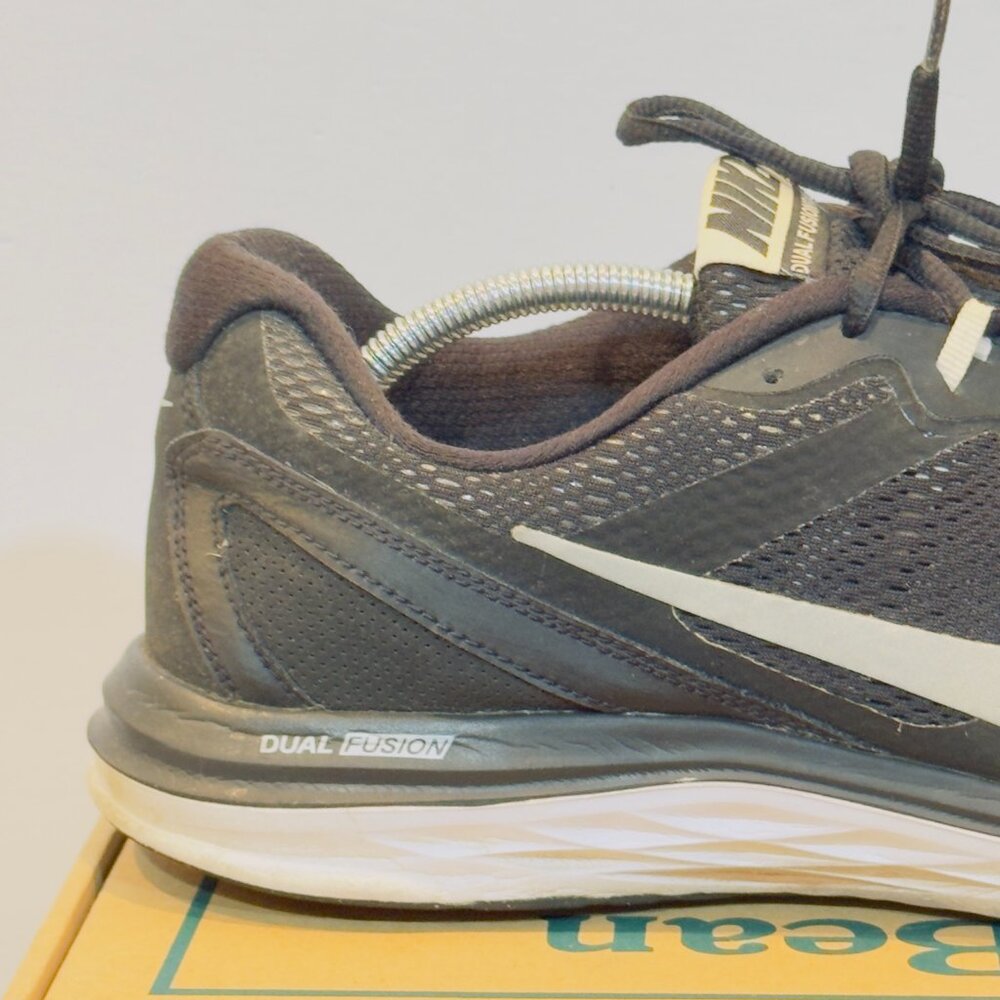 Nike Dual Fusion Run 3 Black Men’s Size 12 Running Athletic Shoes Sneakers - Picture 2 of 16